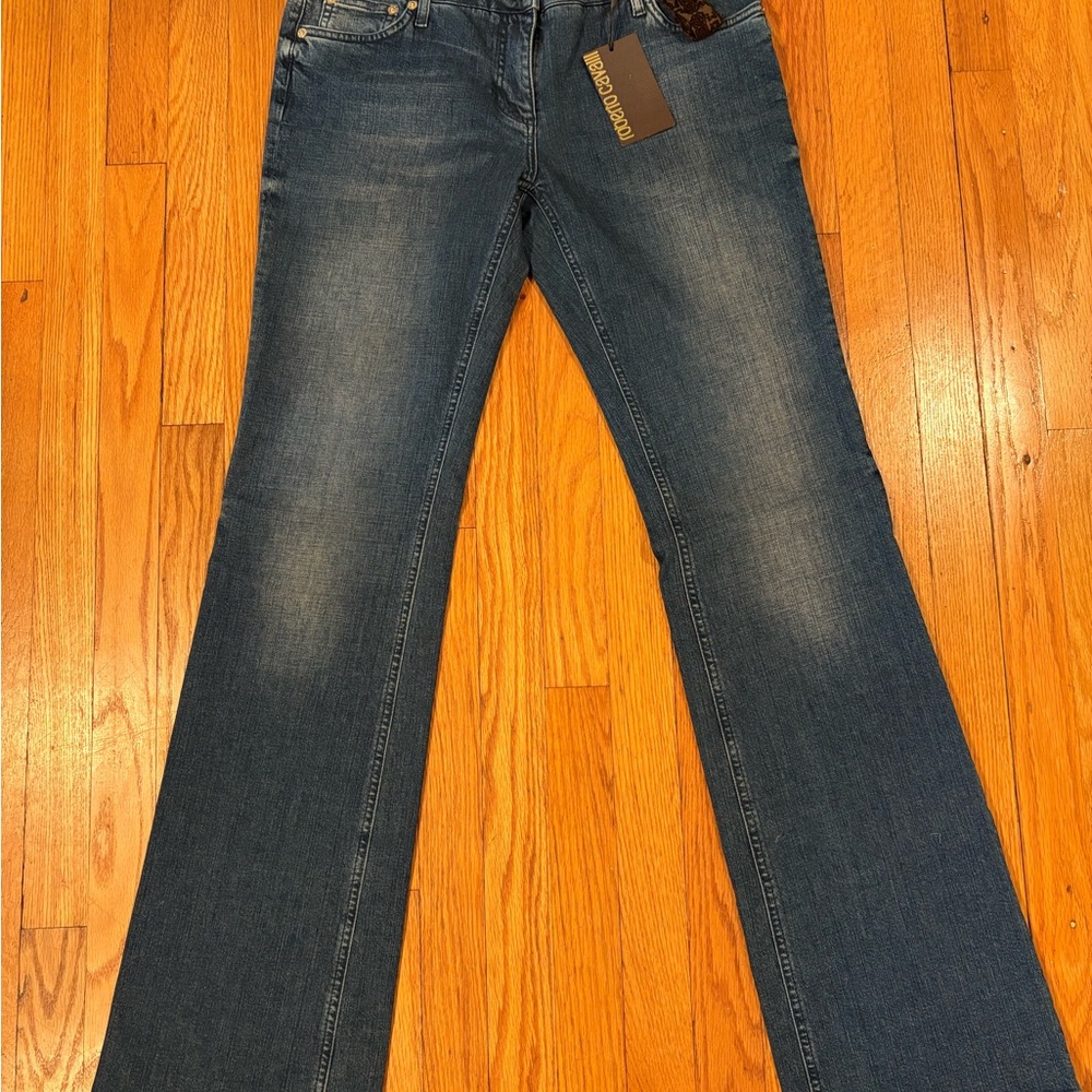 Roberto Cavalli Medium Blue Flare Jeans